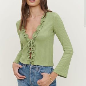 Green reformation top, never worn!